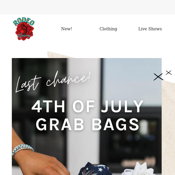 LAST CHANCE FOR GRAB BAGS!