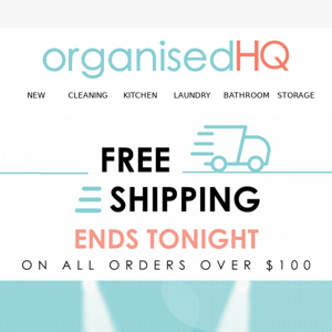 Free shipping ends tonight - upgrade office space