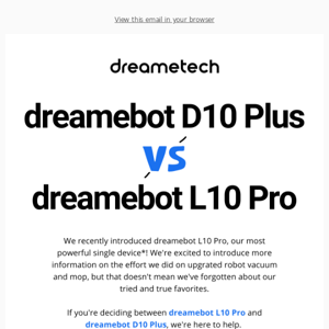 D10 Plus vs. L10 Pro