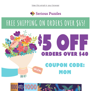 Puzzles for MOM - plus a coupon!