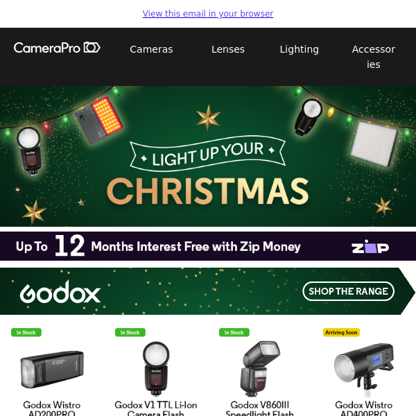 Shine Bright this Christmas: Exclusive Lighting Gear Offers Await!
