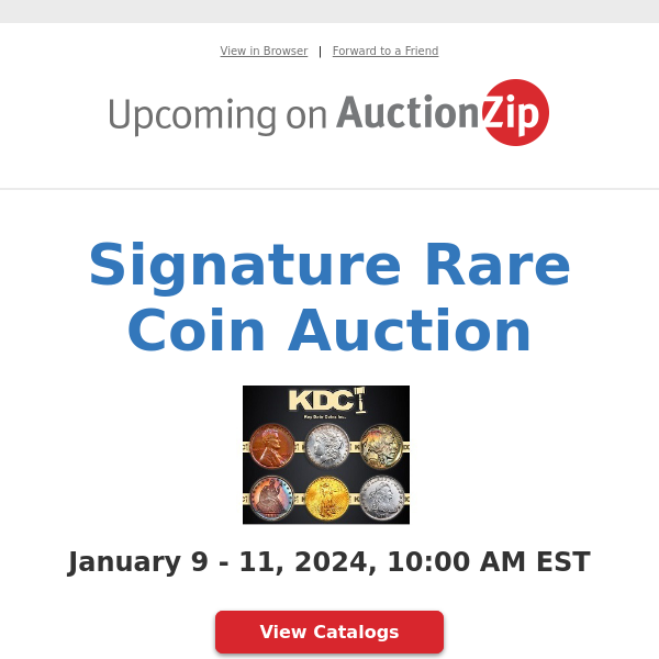 Signature Rare Coin Auction