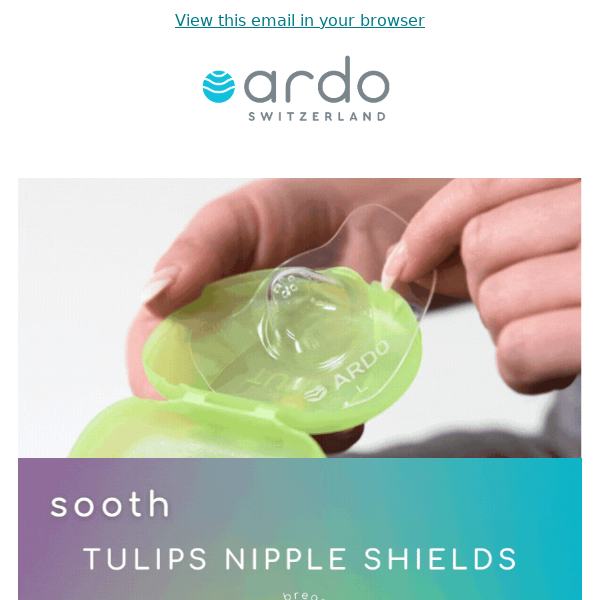 Ardo Tulips Contact Nipple Shields (Set of 2) - relieves breastfeeding pain