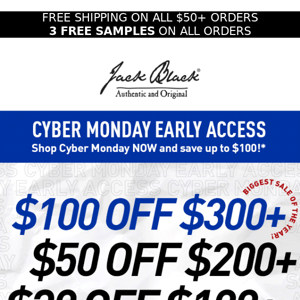 CYBER MONDAY EARLY ACCESS UNLOCKED