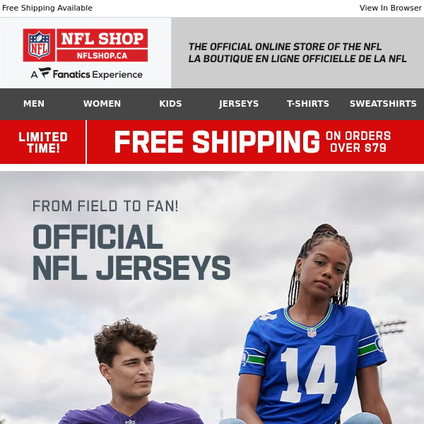 Dress To Rep In Official Jerseys