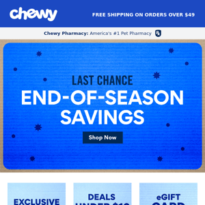 LAST CHANCE! End-of-Season Savings Inside.