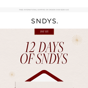 12 Days Of SNDYS | Day Six Offer 🎄