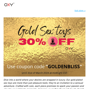 📉 Gold BDSM Gear is going at 30% Cheaper
