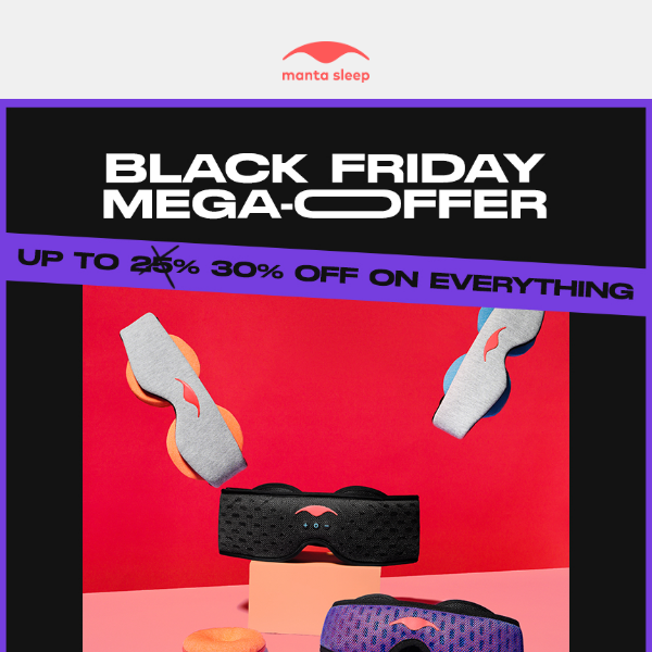 Black Friday: Get up to 30% off