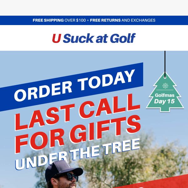Golfmas Day 15: Snag 25% Off Polos + Last Day to Ship for Xmas