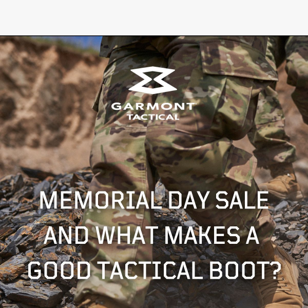 Memorial Day Sale – and what makes a good tactical boot?