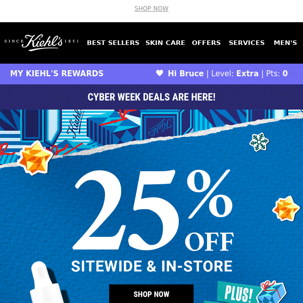 Kiehl's, Save BIG With 25% OFF!