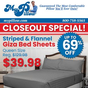 Blowout Bed Sheet Sale