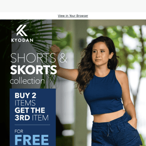Buy 2 items get the 3rd item for FREE - SHORTS & SKORTS COLLECTION