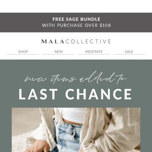 Savings on all last chance items 🏃‍♀️