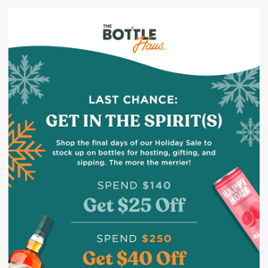 FINAL HOURS: Get LIT with up to $75 off🌲