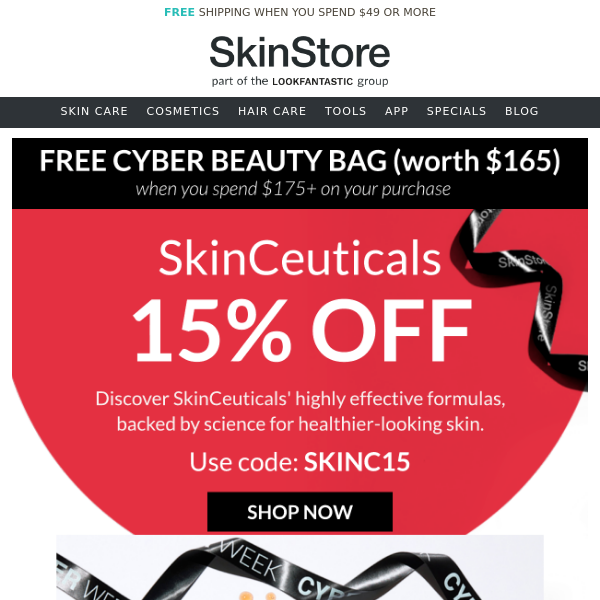 15% Off SkinCeuticals ❤️Black Friday Just Got Better❤️