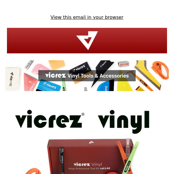 Vicrez Vinyl Wrap Professional Tool Kit vzt149