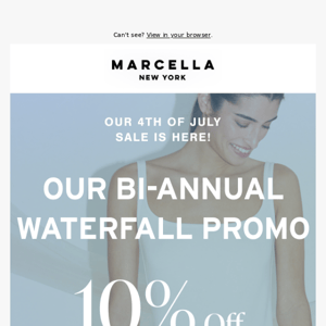 Our Bi-Annual Waterfall Sale is ON! Up to 30% OFF.