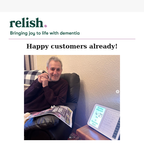 🕰️Customers are already loving our NEW dementia clock✅