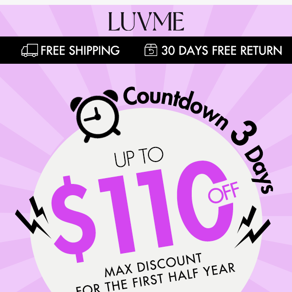 3 Days Countdown - Max Discount🙌