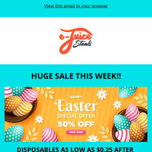 Save big this Easter Weekend!