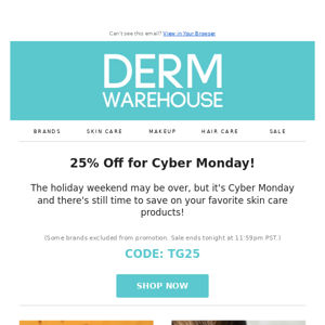 25% Off - Cyber Monday Starts Now!