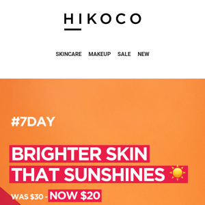 #7DAY Brighter Skin that Sunshines ☀️