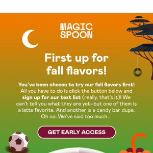 Get fall flavors before the rest 🍁