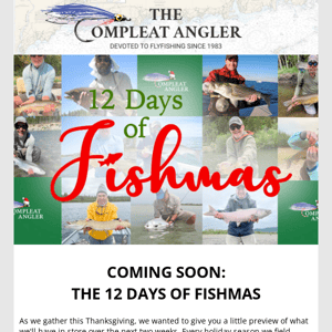 Coming Soon - The 12 Days of Fishmas!