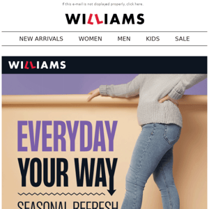 Everyday Your Way | Seasonal Refresh With Williams! ❤️