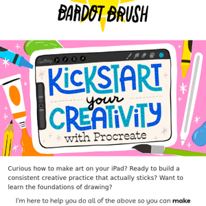 Our Secret is Out! Introducing Art Maker's Club! ✏️🌈🌳🏠 - Bardot Brush