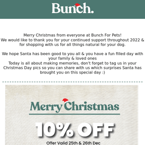 Christmas Day SALE - Merry Christmas From Bunch 🎅🎄