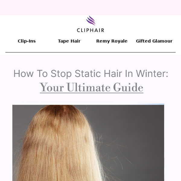 How To Stop Static Hair In The Winter