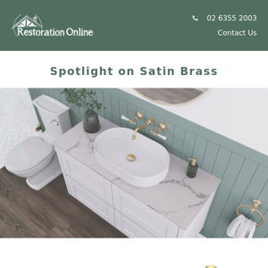 Spotlight on Satin Brass