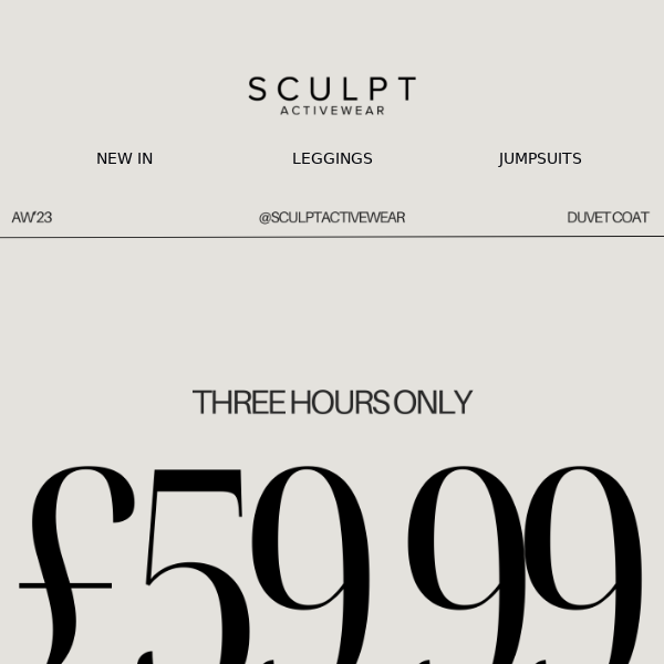 📣 £59.99 DUVET COAT  3 HOURS ONLY - Sculpt Activewear