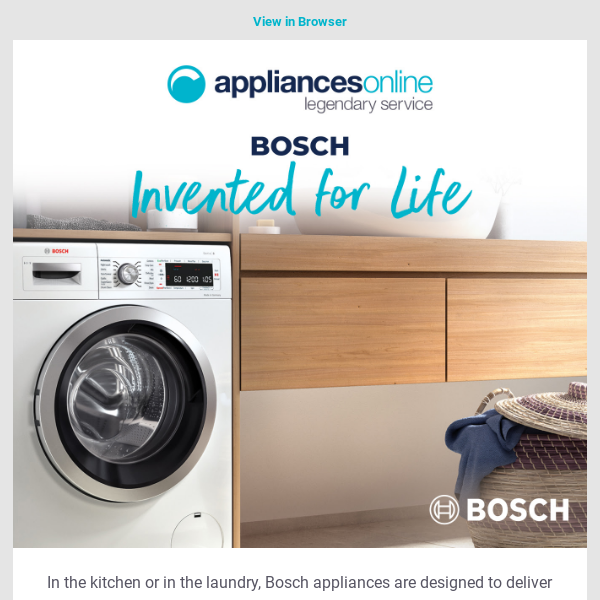 Life's Better with Bosch - Transform Your Living Today!