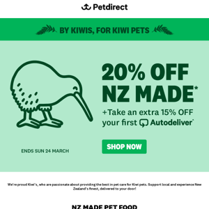 Crafted For Kiwi Pets | 20% OFF NZ Made Starts Now!