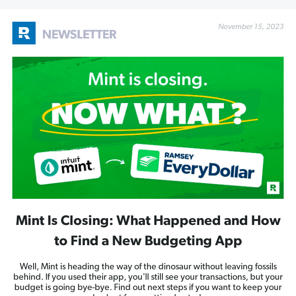 Mint Is Closing: What Happened and How to Find a New Budgeting App