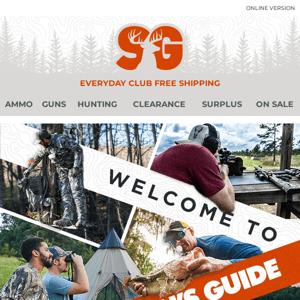 Welcome to Sportsman's Guide