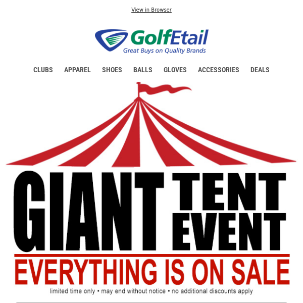 STARTS NOW‼️ The 🎪Tent Sale is On • It only happens twice a year • Gear Up Now