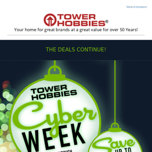 Our Cyber Week Sale is On with Savings up to $270 OFF! - On now Through December 4th +