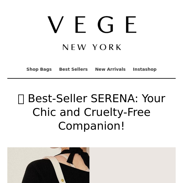🤩 Best-Seller SERENA: Your Chic and Cruelty-Free Companion!