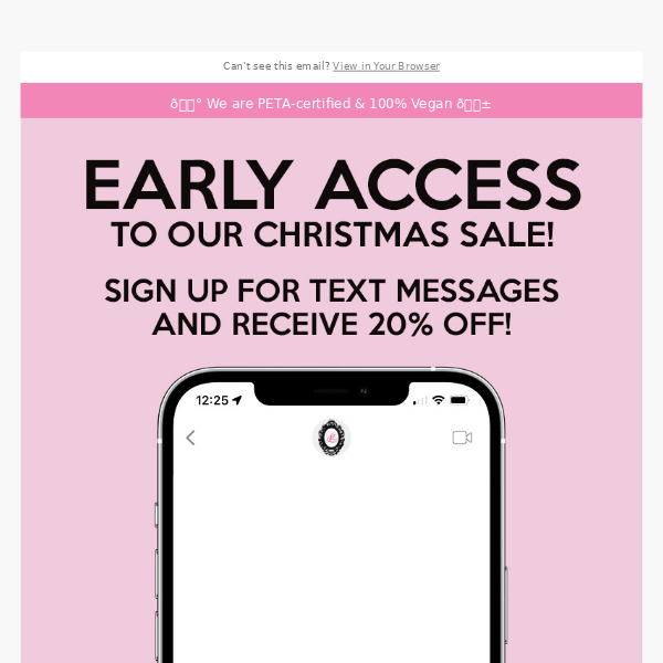 Early Access to our Christmas Sale!🎅🎉