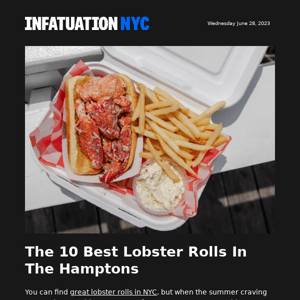 Where To Eat A Lobster Roll This Summer