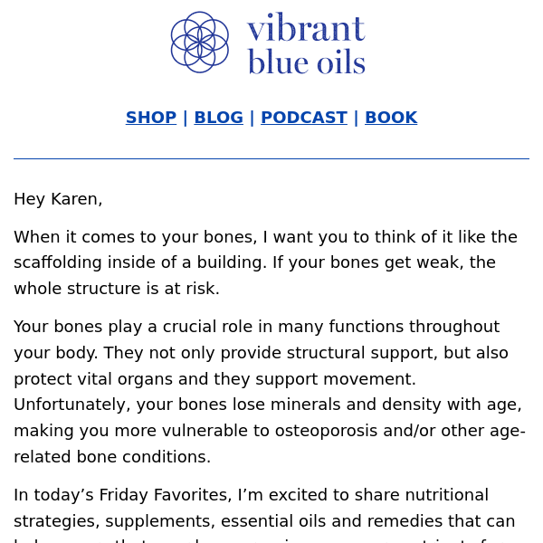Friday Favorites: Improve Your Bone Health!