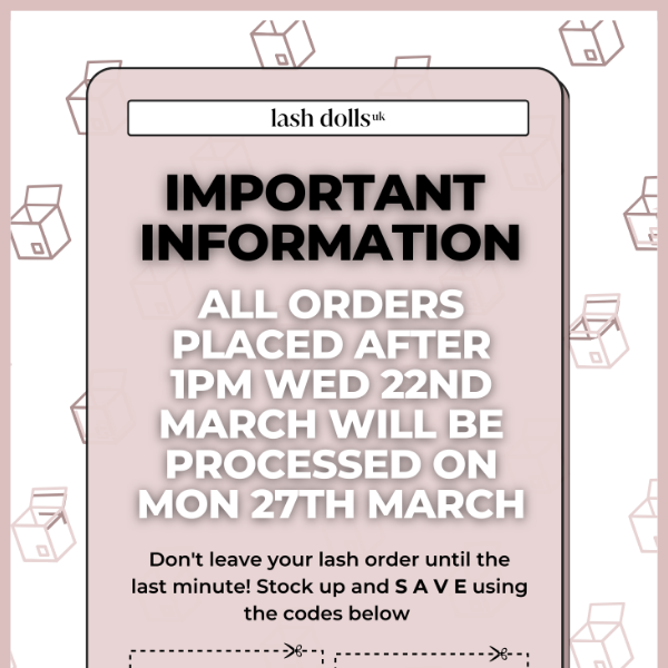 IMPORTANT SHIPPING INFORMATION! 📦
