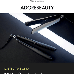 PSA: 15% off selected ghd tools*