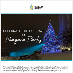 ❄️🎄Experience the magic of the holidays in Niagara Falls!