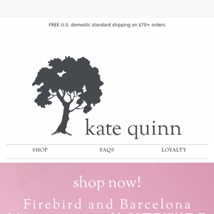 Firebird + Barcelona MINIS + 50% off SITEWIDE!